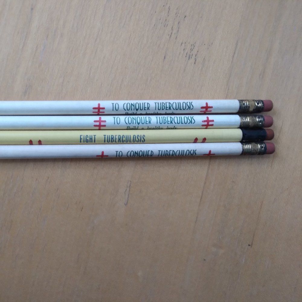 Vintage Fight Tuberculosis Michigan Association Pencils (4)